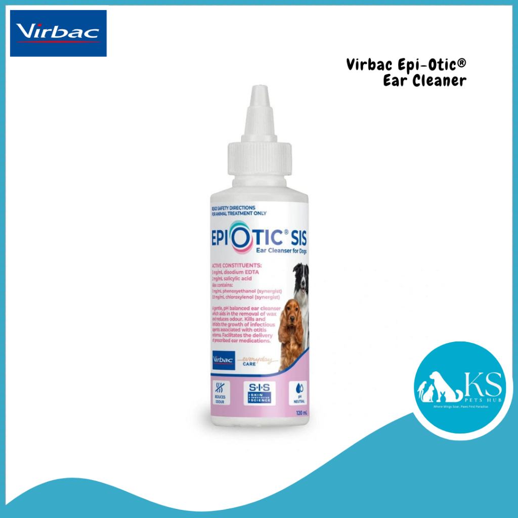 // New Packaging // Virbac EPIOTIC® ear cleaner for dogs 120ml