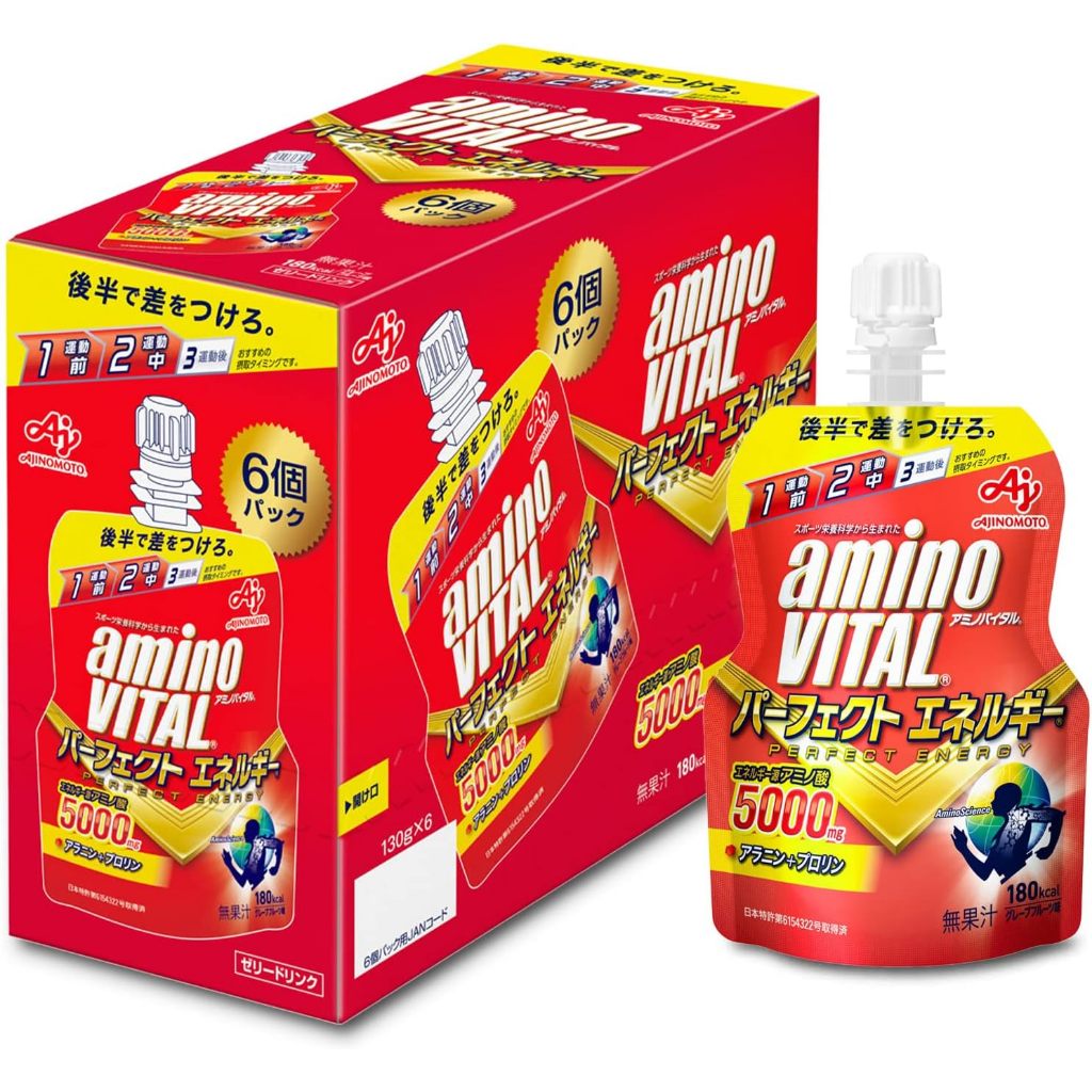 Ajinomoto Amino Vital Jelly Drink Perfect Energy Grapefruit Flavor 130g ...