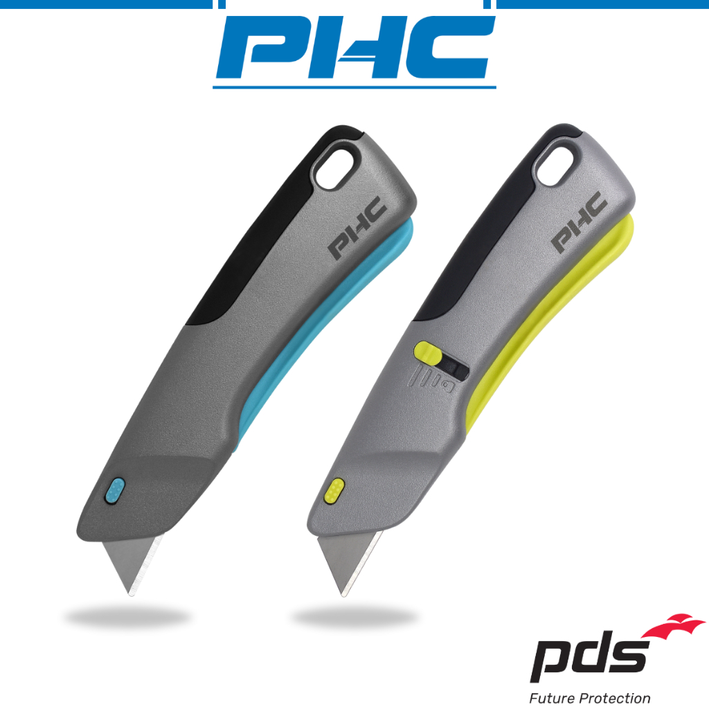 PHC Smart-Retract & Auto-Retract Victa Safety Knife, Heavy Duty Metal ...