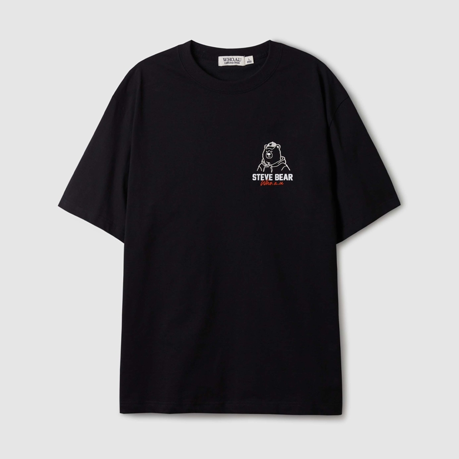 WHO.A.U] Steve Back Graphic T-Shirt[B] | WHRPE2491U | Shopee