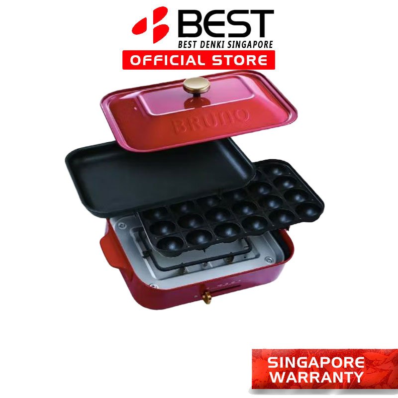 BRUNO COMPACT HOTPLATE BOE021-25220-RD | Shopee Singapore