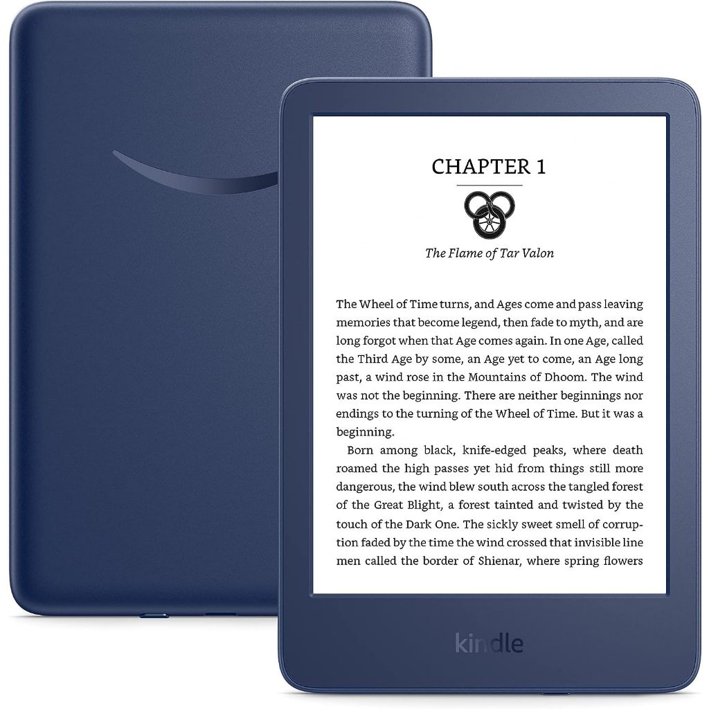 AD-FREE Kindle Basic 11th Gen 2024/22 16GB Matcha/Black/Denim