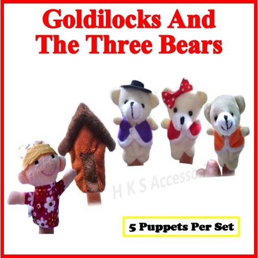 Children Fairy Tale Role Play Finger Puppet Family Hand Toys Story