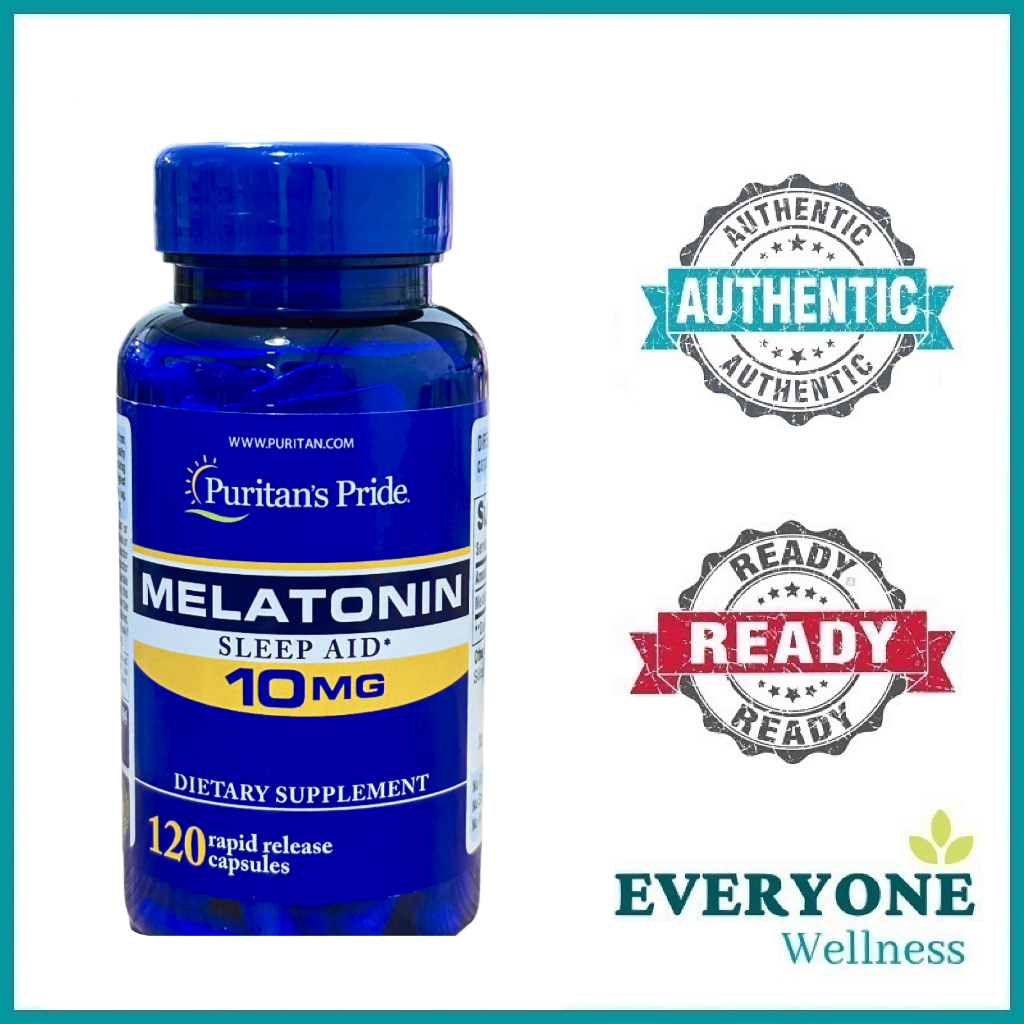 [local Delivery] Puritan Pride Melatonin 10 Mg 120 Capsules Sleep