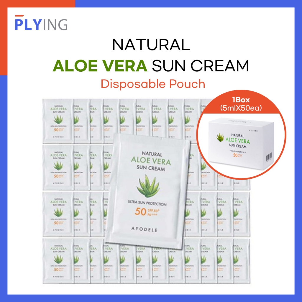 [AYODELE] Organic Natural Aloe Vera Sunscreen Disposable Pouch SPF50 ...