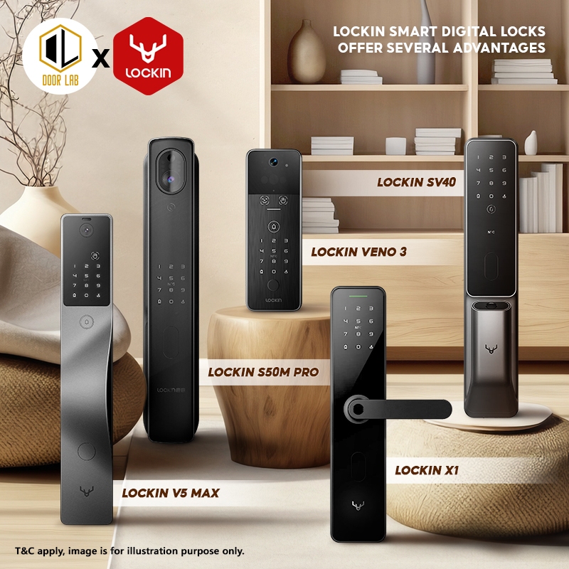 [FREE INSTALLATION] Lockin Digital Lock Door and Gate Bundle, Smart ...