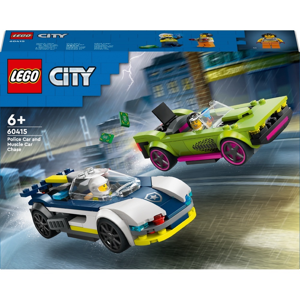 60415 LEGO City Police Car and Muscle Car Chase | Shopee Singapore