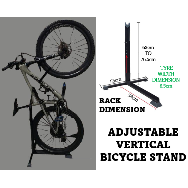 Adjustable Vertical Bicycle Bike Stand Rack | Shopee Singapore