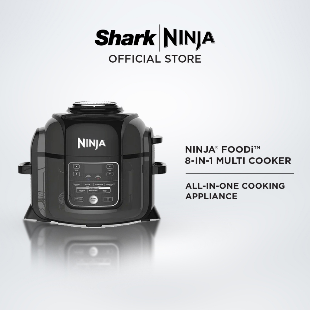 Ninja Foodi 8 in 1 Multi cooker in one pot Broil Dehydrate Slow Cooker Air Fryer Grill Sear Saute Steam OP300