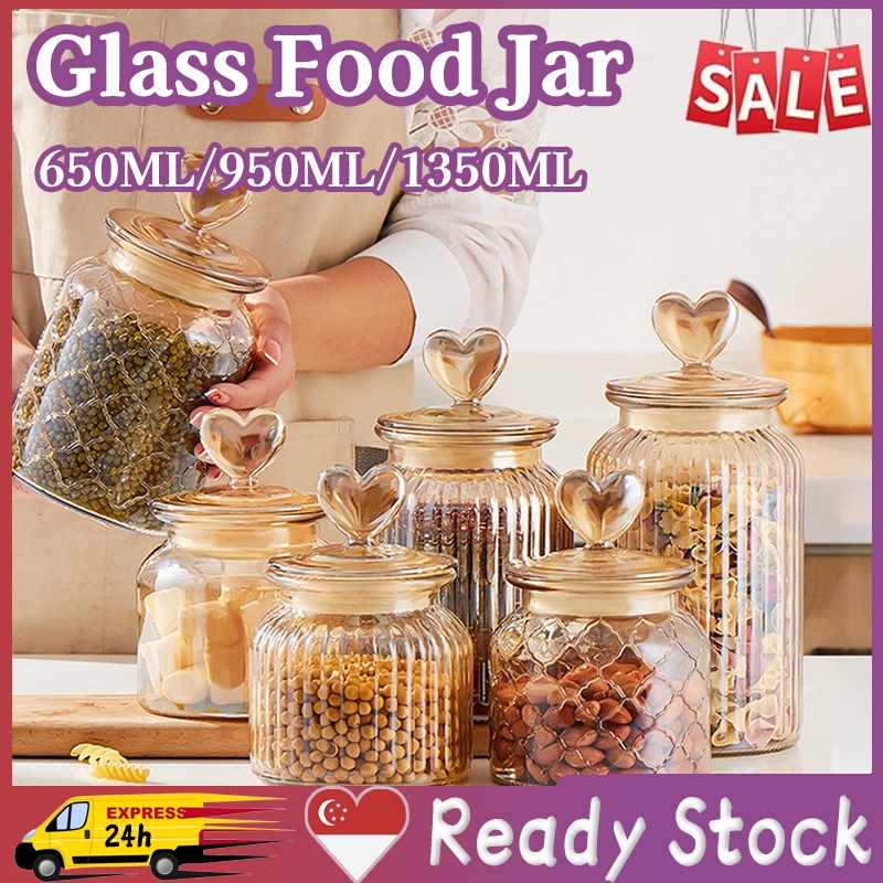 SG-Stock Canister Set Raya Cookies Container Bottle Airtight Sealed Can ...