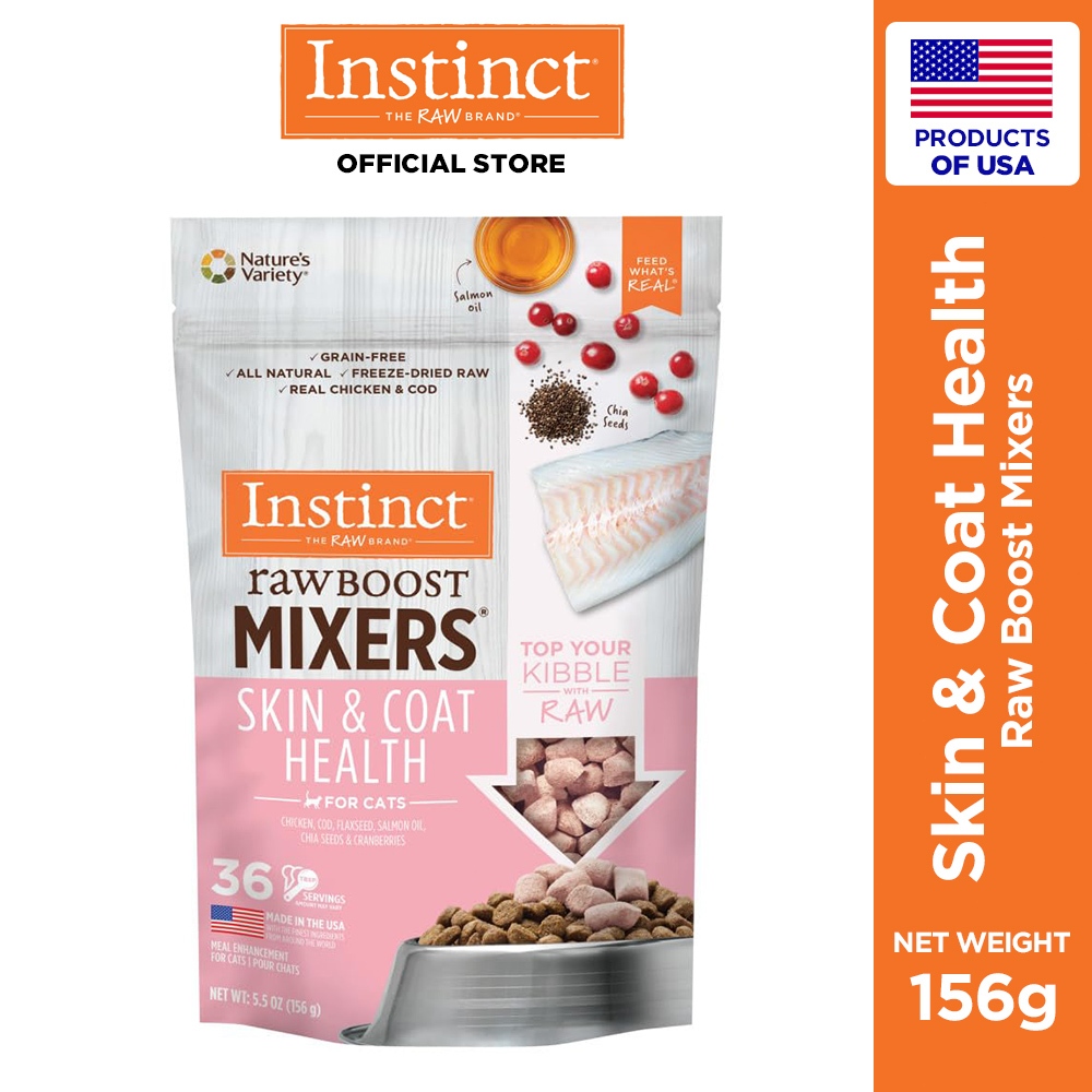 Instinct Freeze Dried Skin Coat Health Recipe Cat Food Topper