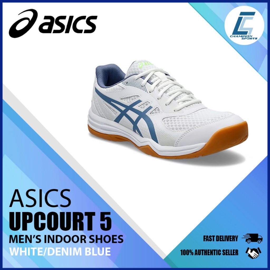 Asics Men's Upcourt 5 Indoor Shoes (1071A086-104) (GG1/RO) | Shopee ...