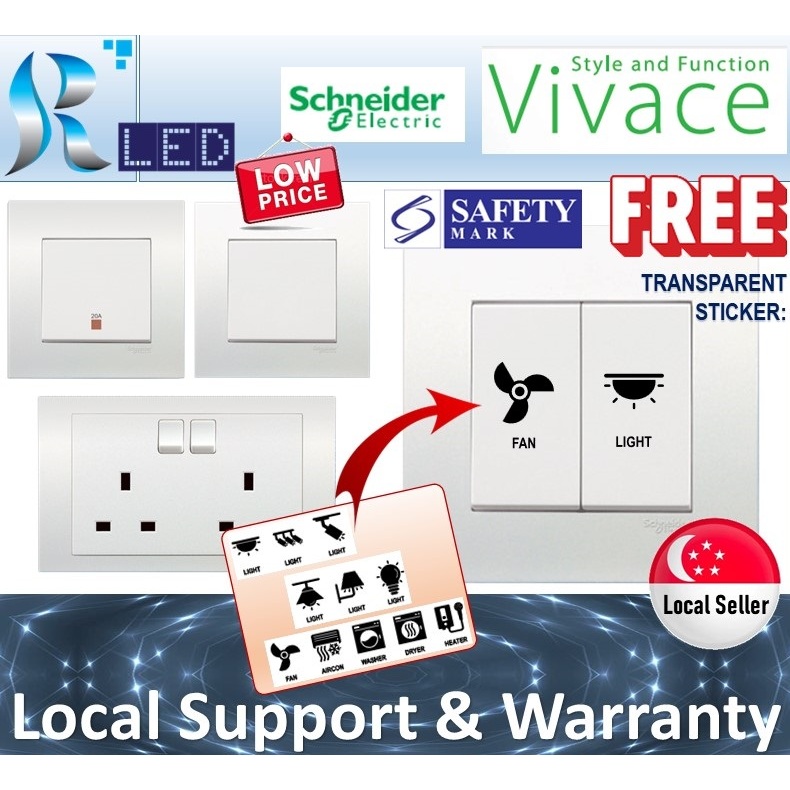 (Schneider) Vivace - Switches Socket Cat6 Tel Port Mount Box | Shopee ...