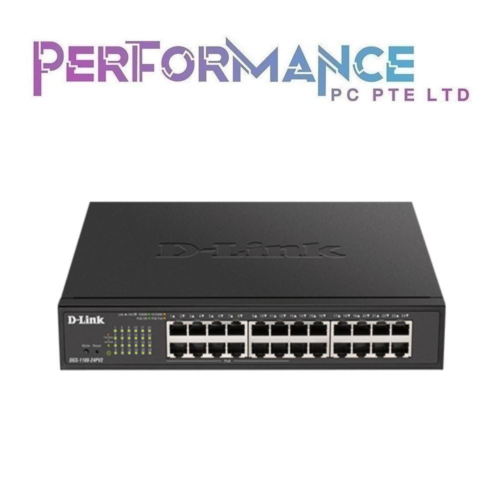 DLINKS 110024PV2 24port Gigabit Smart Managed PoE (100W) Switch