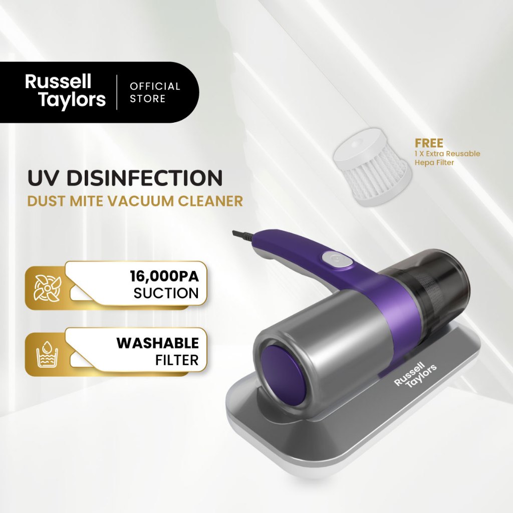 Russell Taylors VM10 Handheld Dust Mite Vacuum Cleaner Bed Sofa