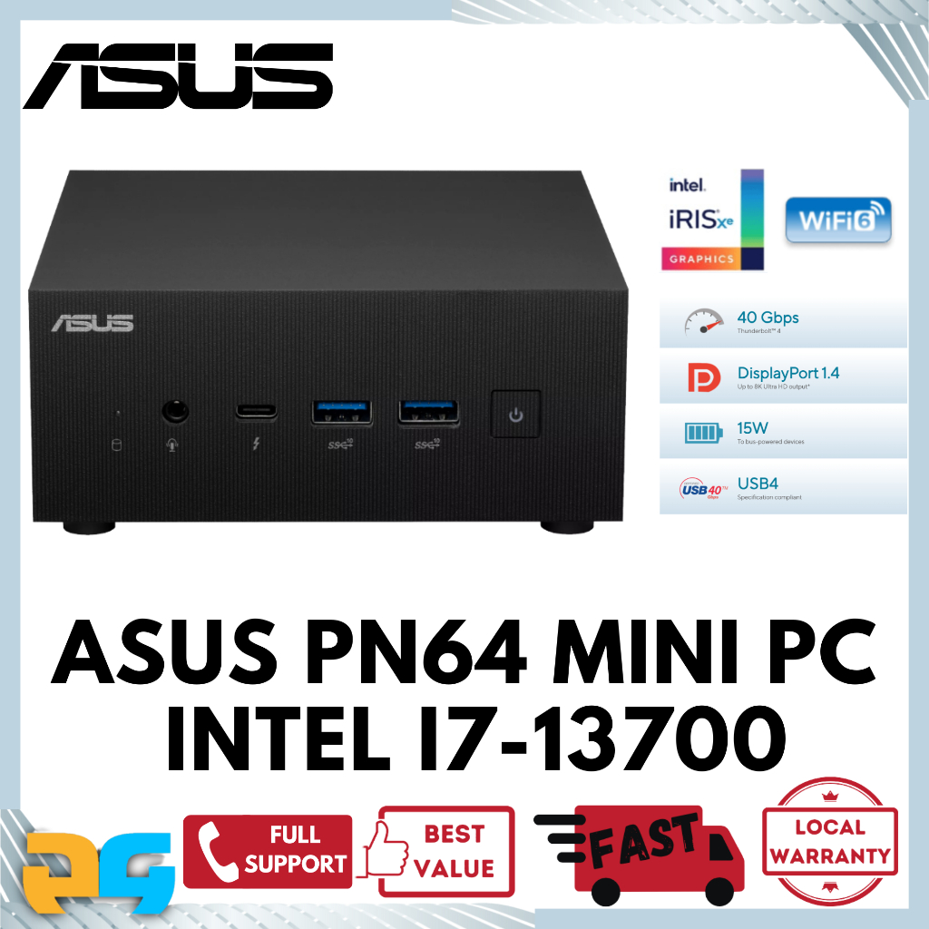 ASUS PN64 i7 13700H Barebone Mini PC Bundle PN64E1BS7047MD / RAM / M