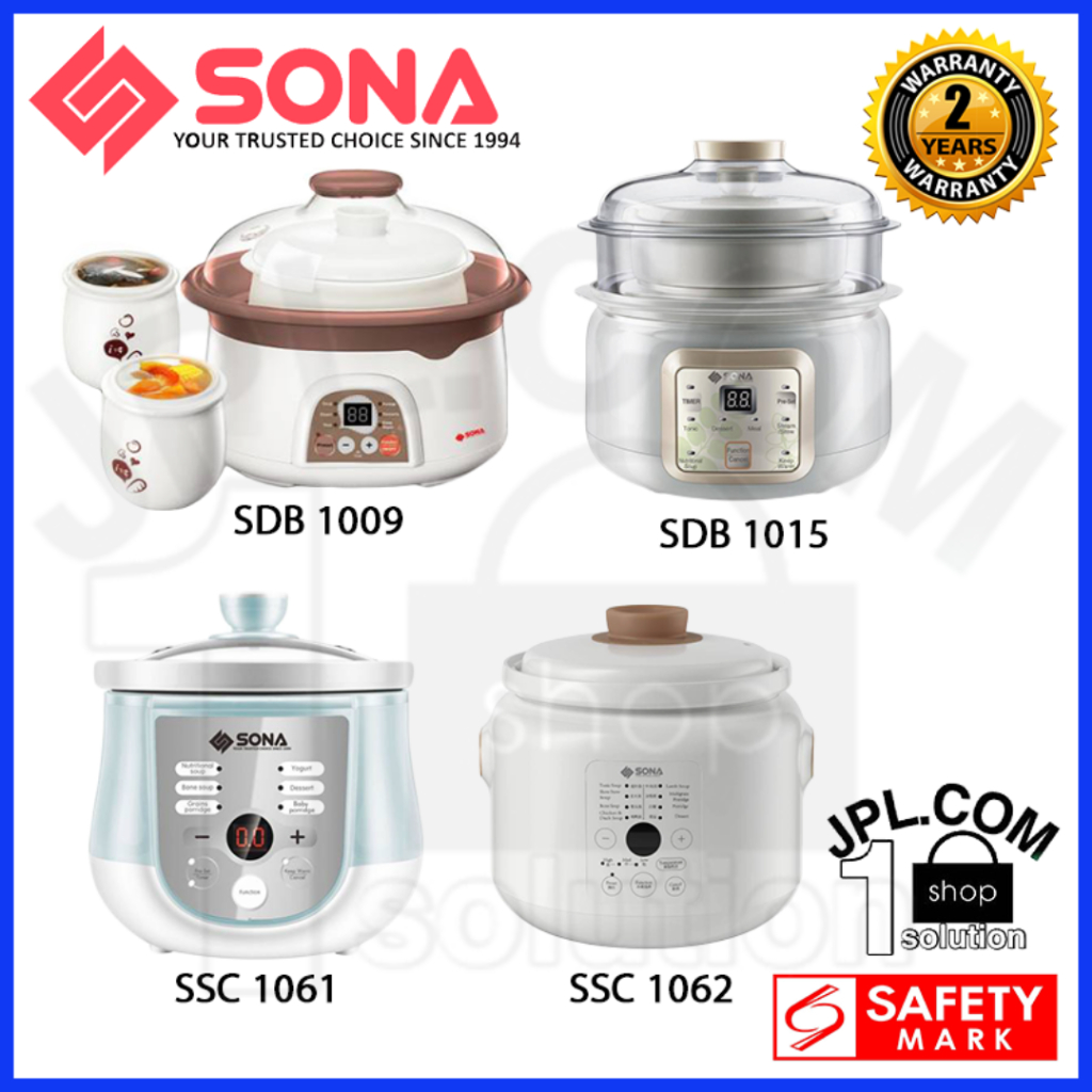 Sona 1L/1.5L/2.5L/3L Digital Multi-Function Cooker SSC 1061/1062/SDB ...