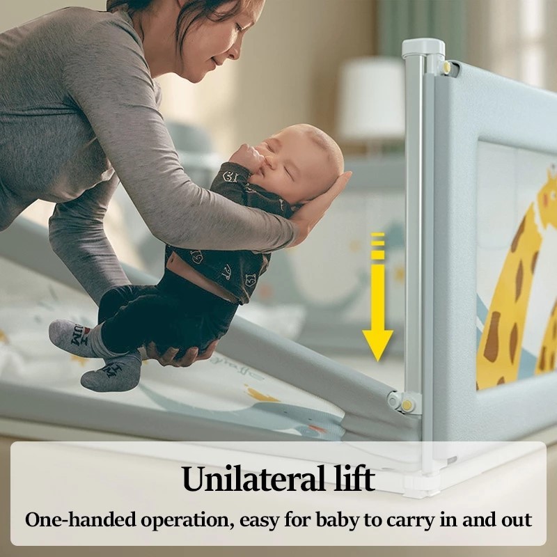 Playpark Baby Bed Guard fence rail fall prevention vertical lift child ...
