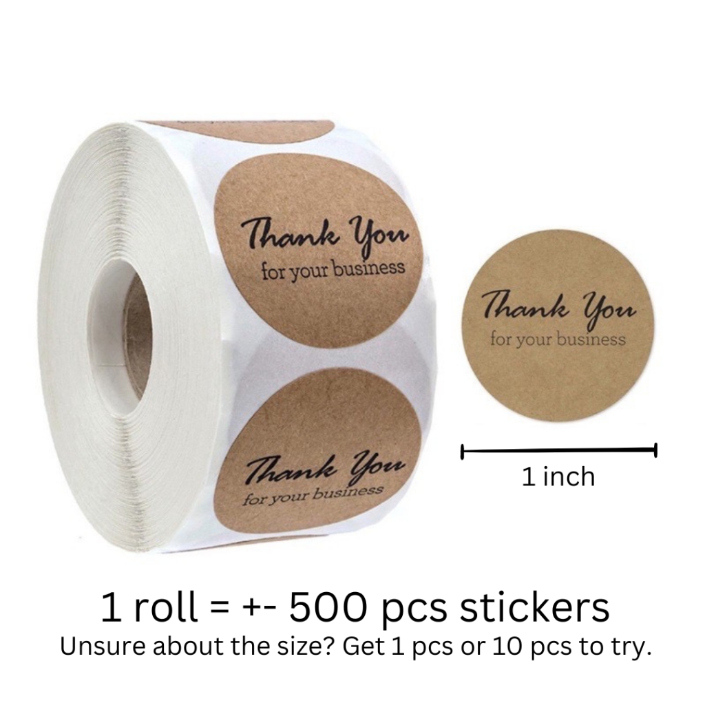 Doorstep Delivery +GIFT! [ROLL = 500 PCS] Thank You for your business ...