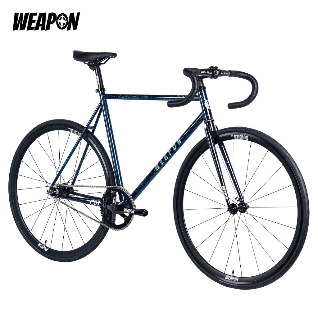 WEAPON C01 Fixed gear bike Fixie bike Single speed bike Trickplay design Lightweight Durble Shopee Singapore