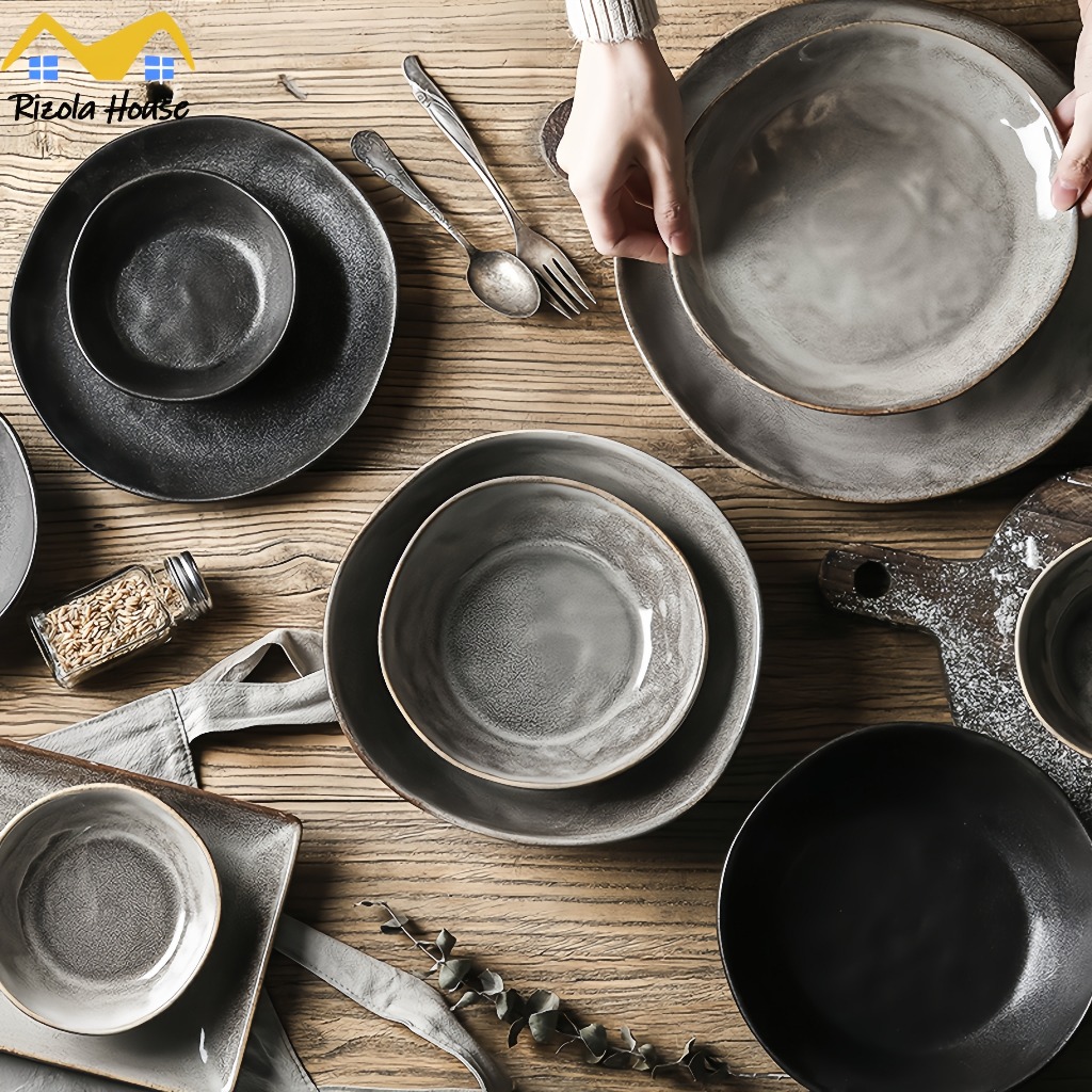 【SG】6in 8in 11in Ceramic Plates Salad Bowls Japanese Become Ceramic ...