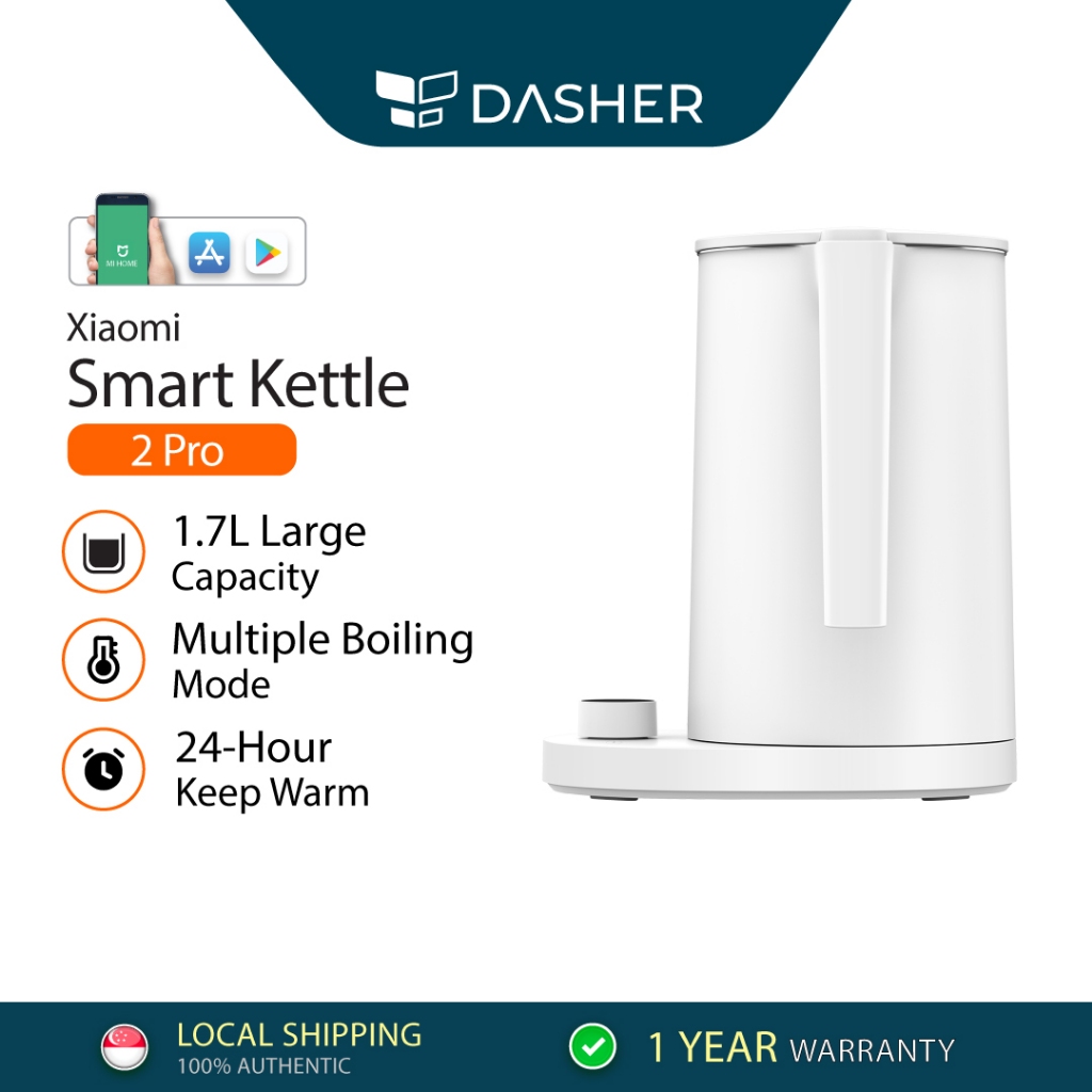 Xiaomi Smart Kettle 2 Pro 1.7L Capacity Multiple Modes 24 Hours Warming ...
