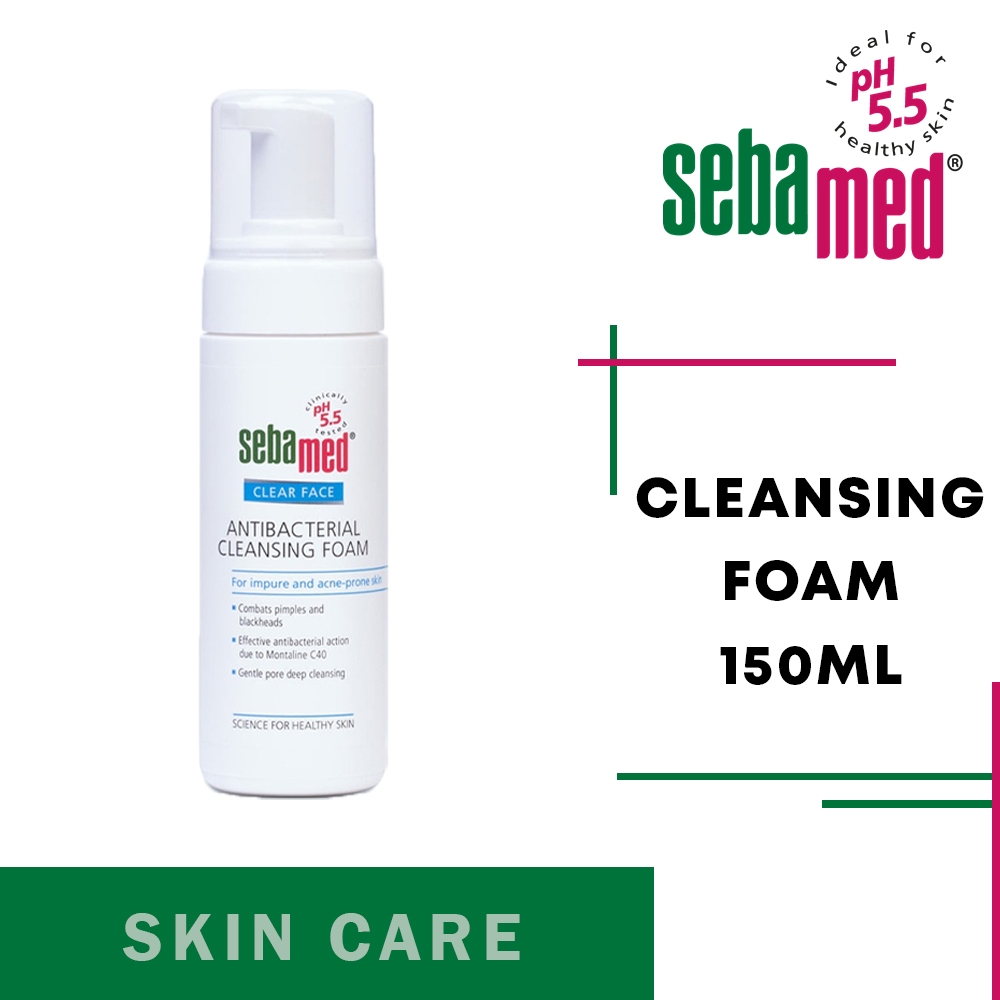 Sebamed Clear Face Antibacterial Cleansing Foam 150ml Shopee Singapore