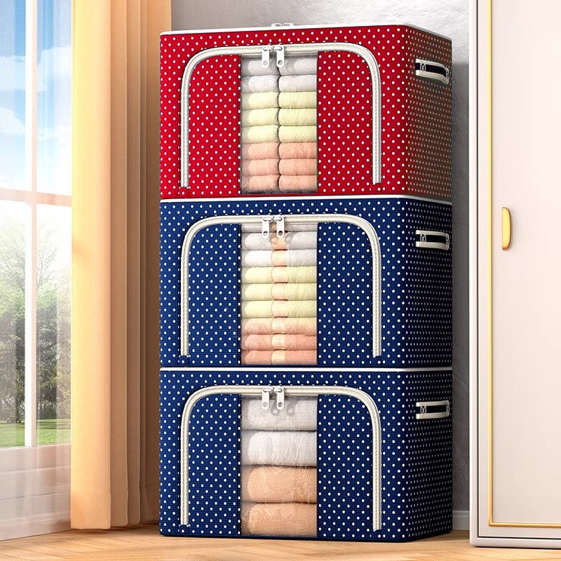 24L/72L/100L Foldable Storage Box Clothes Storage Bins With Lids ...