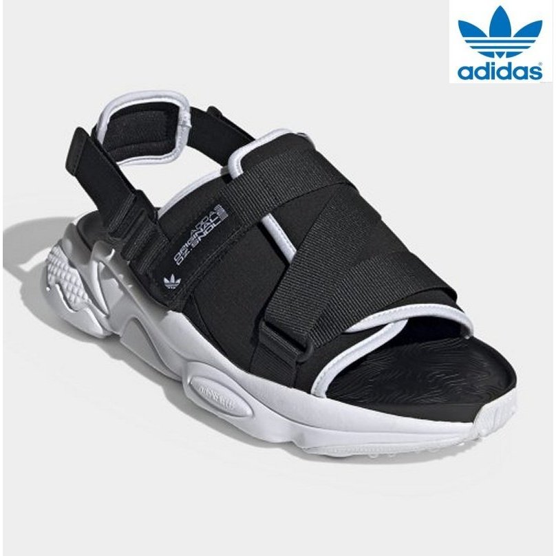 Adidas Ozweego Sandal GZ8410 Black White Slides Slippers Shopee Singapore