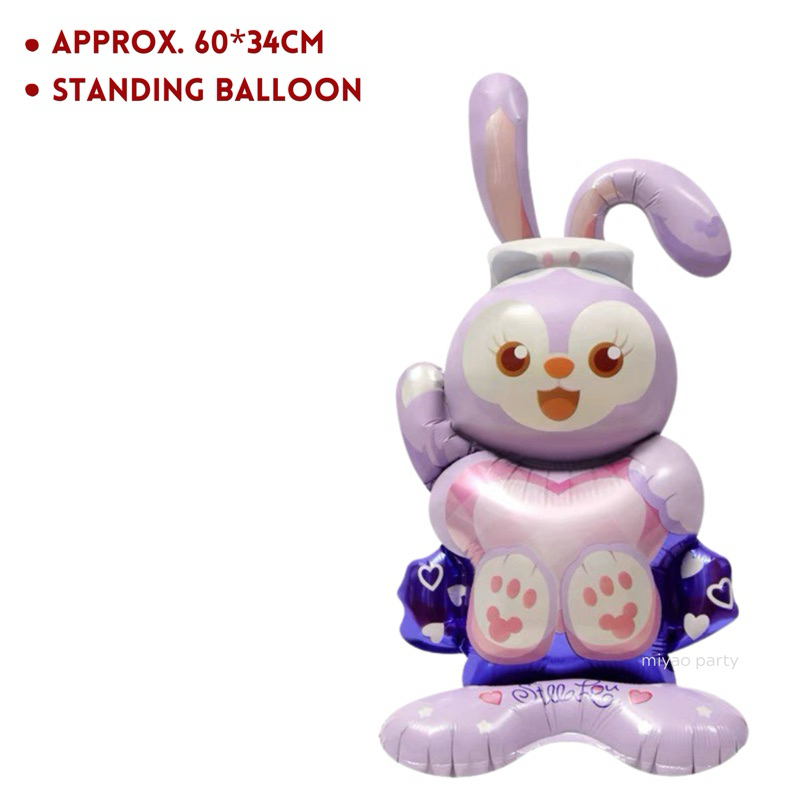 [Sg Instock] Stella Lou Lina Bell Duffy Foil Balloon / Purple Rabbit ...