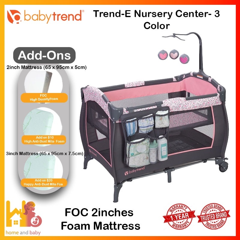 Baby trend nursery center mattress deals