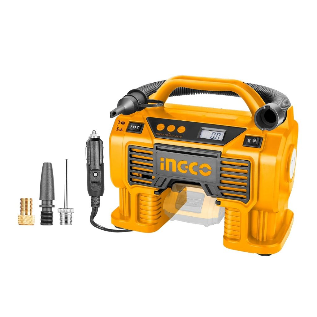 Ingco CACLI2002 20V Portable 160PSI Tyre Inflator Cordless Auto Air ...