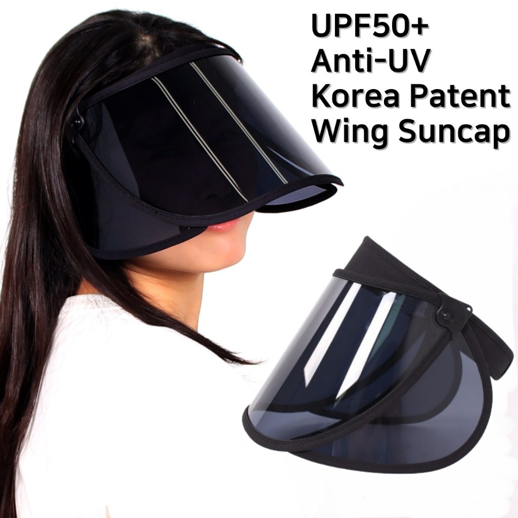 Korea UV Wing Suncap Women Angle Adjustable Visor Women Summer Hat Face  Shield