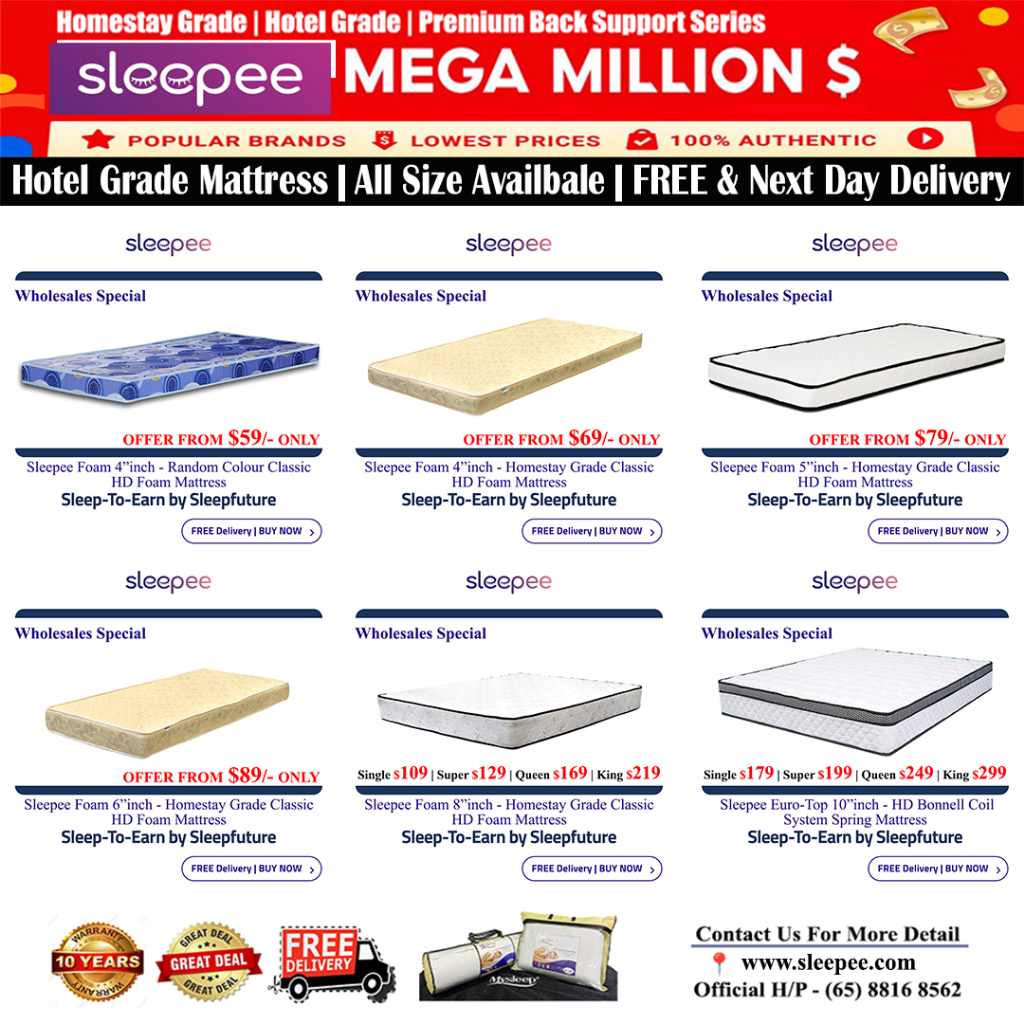 Sleepee Hotel Grade Mattress Collection All Size Available FREE