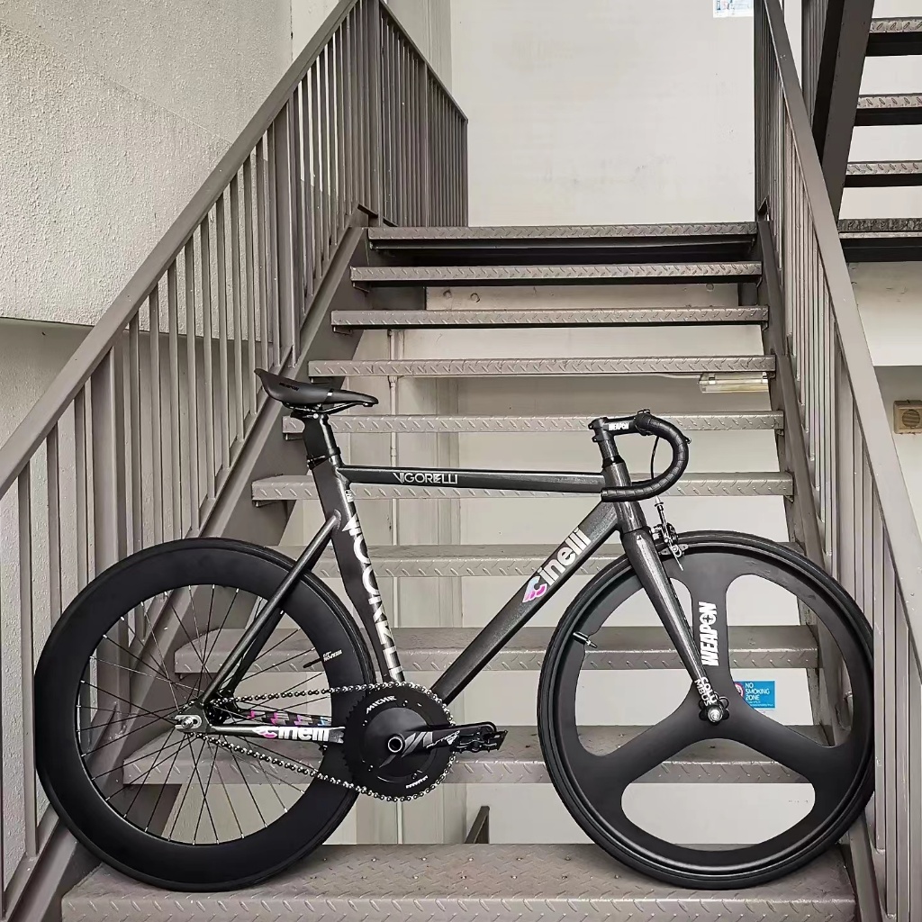 Cinelli Fixie bike Track bike fixed gear bike vigorelli Customization Aero design Carbon fork Upgrade Shopee Singapore