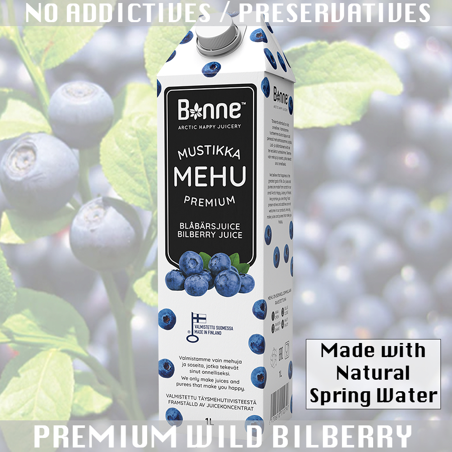 Bonne Premium Wild Bilberry (Blueberry) Juice - 1L | Shopee Singapore