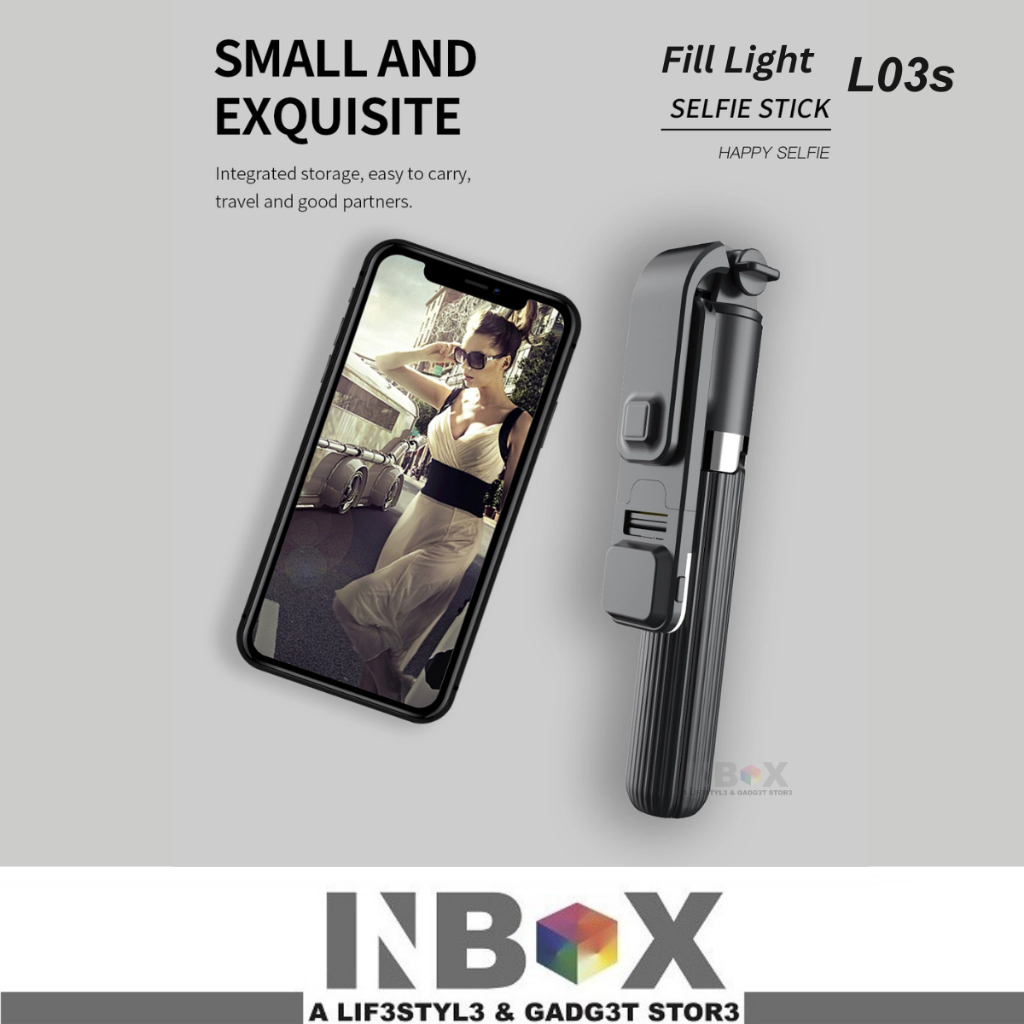L03S/K10 Wireless Bluetooth Tripod Selfie Stick With Fill Light