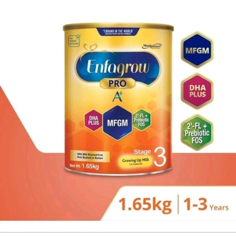 (Bundle of 2 tins) Enfagrow Pro A+ Stage 3 1.65kg Singapore Source ...
