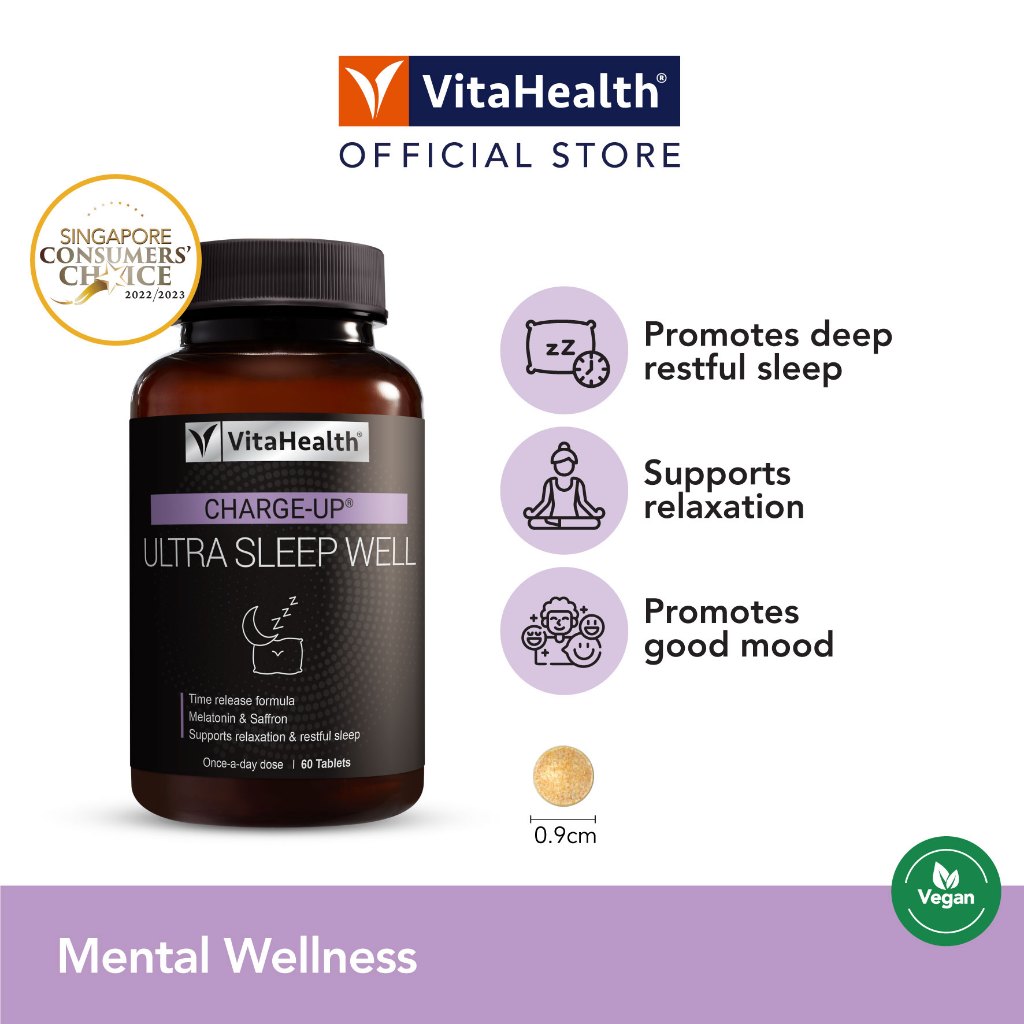 VitaHealth CHARGE-UP Ultra Sleep Well [ EXP 07-2028/08-2027 ...