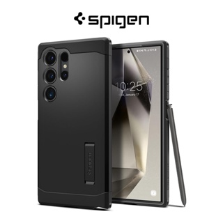 Spigen Dark Green Tough Armor Kickstand Case - For Samsung Galaxy S24 Ultra