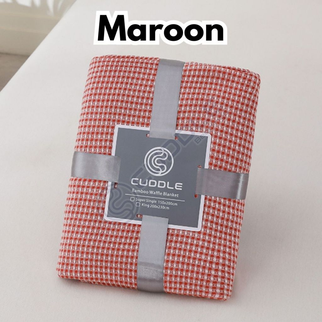 Cuddle™ Bamboo Waffle Cooling Blanket/ Cooling Bamboo Thin Throw ...