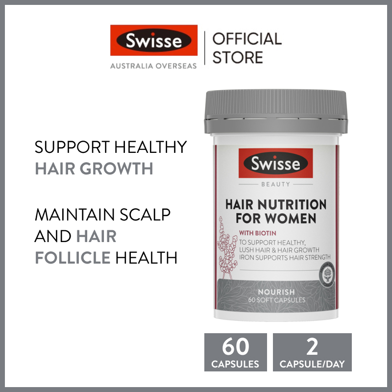 Swisse Ultiboost Hair Nutrition For Women 60 Capsules (EXP07 2027) Shopee Singapore