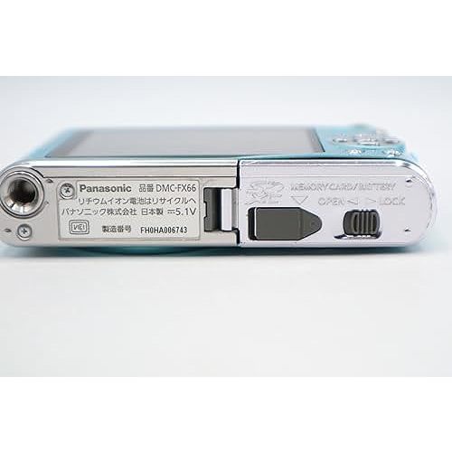 Panasonic Digital Camera Lumix Floral Blue DMC-FX66-A[Direct from