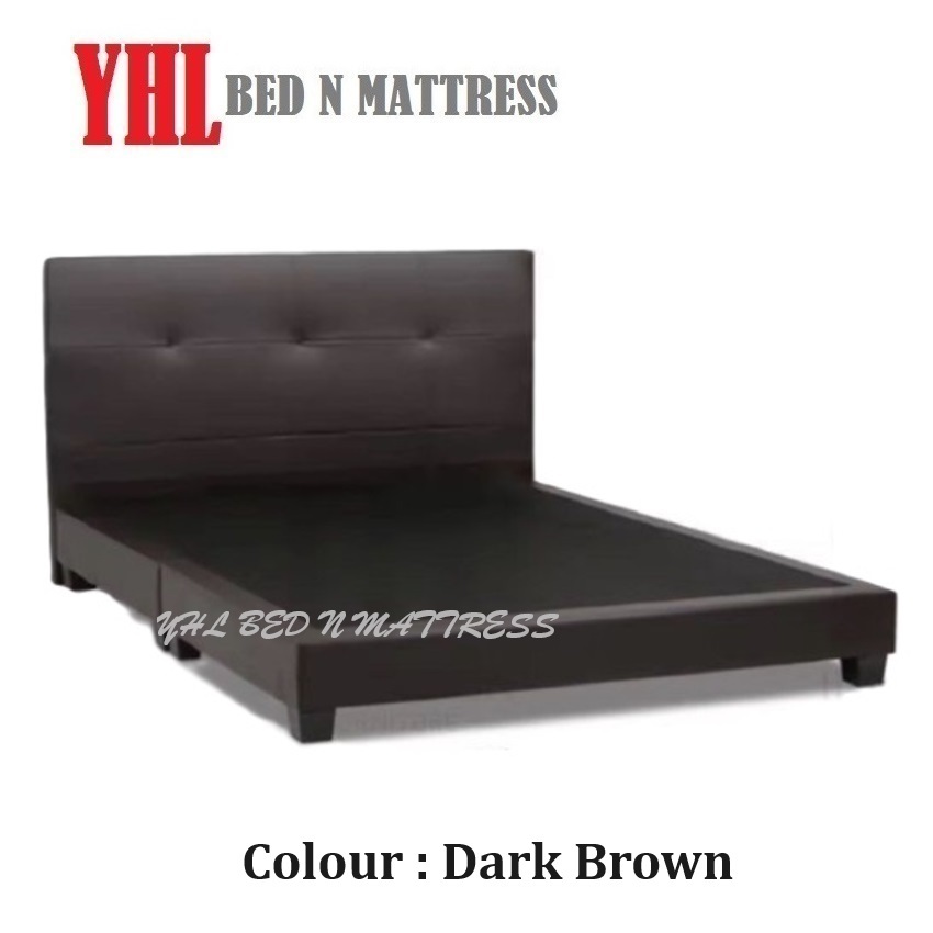 YHL PVC Leather Divan Bed Frame (Available In 4 Sizes) | Shopee Singapore
