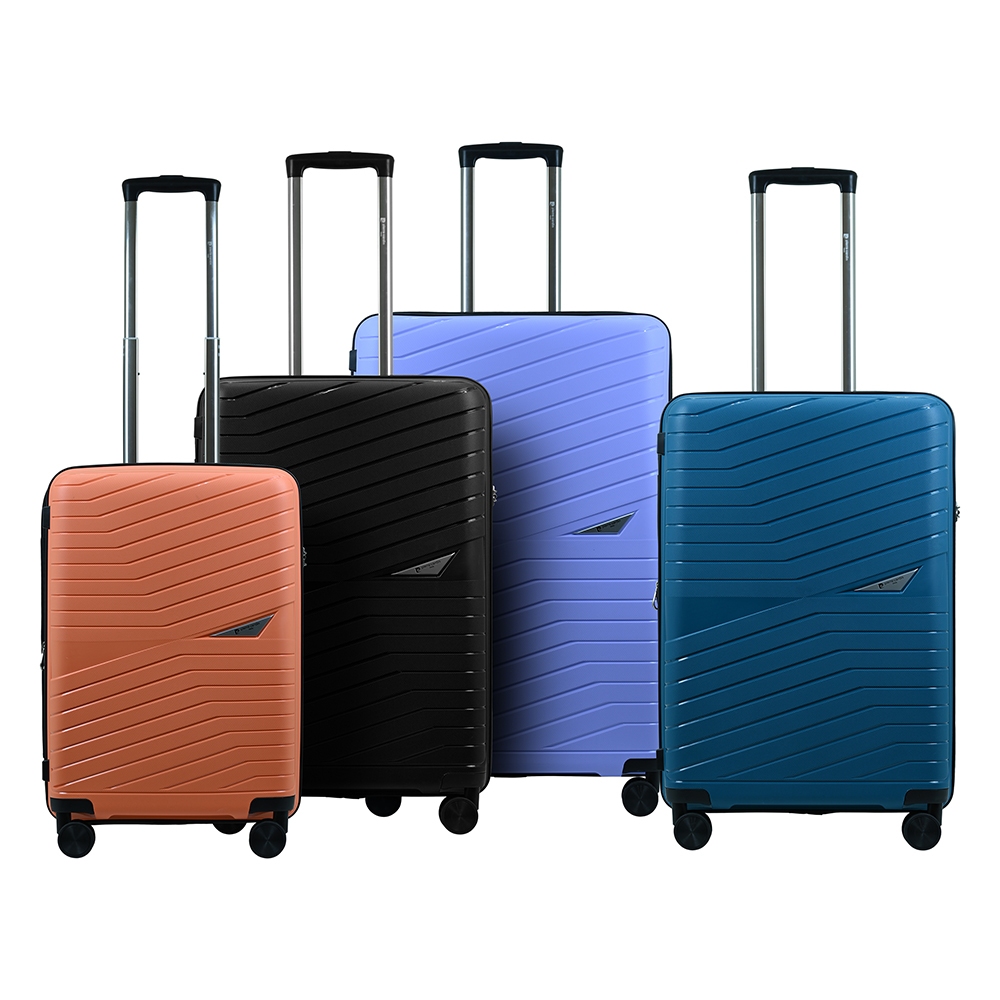 Pierre cardin signature spinner discount four piece luggage set