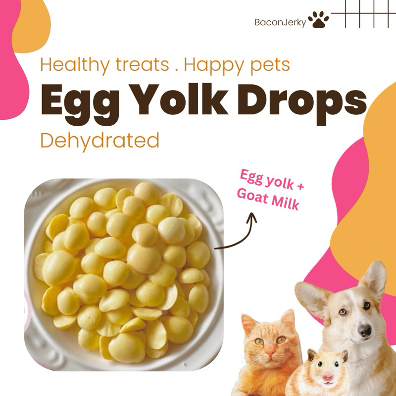 Egg yolk goat milk drop for dog or hamster. Hamster treats dog treats Shopee Singapore