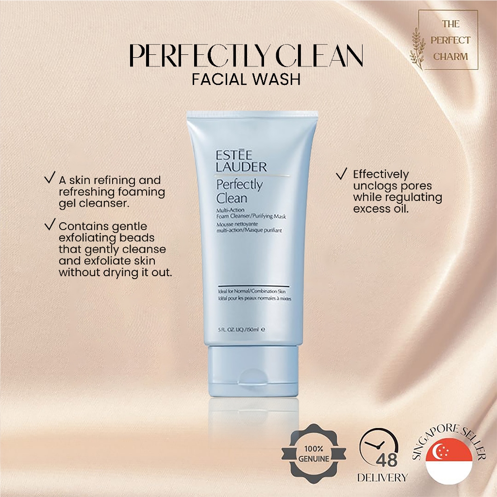 SG Estee Lauder Perfectly Clean Multi Action Facial Foam Facial Wash