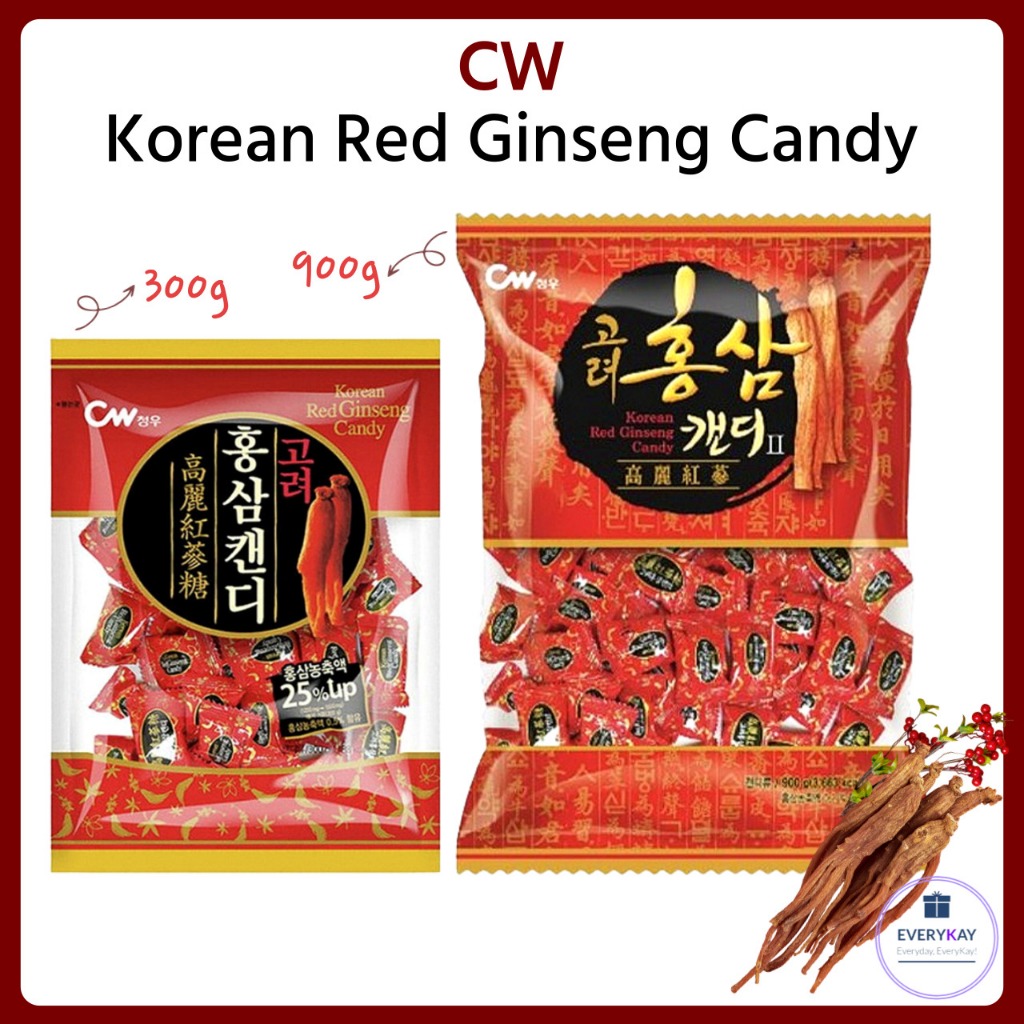 🇰🇷[CW] Korean Red Ginseng Candy 300g 900g | 红参 | Korean Traditional ...