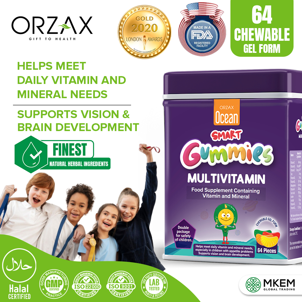 Orzax Kids Multivitamin Gummies Halal for Children (EXP JAN 2025