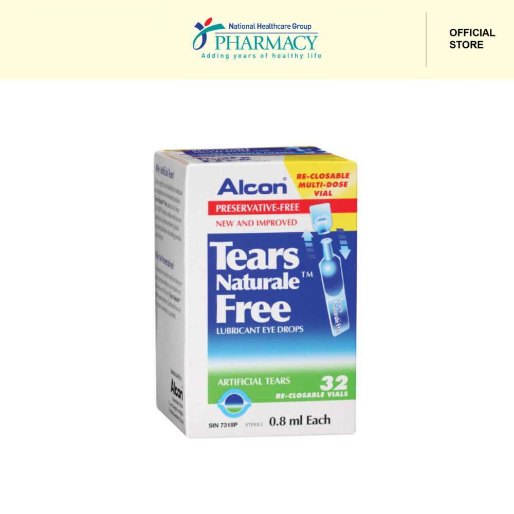 Alcon Tears Naturale Free Eye Drop 0.8ml 32s (Expiry Date: March 2026 ...